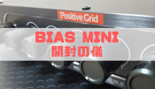 BIAS AMPのハードウェア版！Positive Grid BIAS MINI 開封の儀